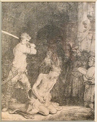 Lot 365 - Rembrandt van Rijn THE BEHEADING OF ST. JOHN...