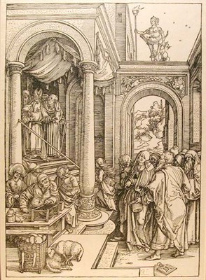 Lot 244 - Albrecht Durer THE PRESENTATION OF THE VIRGIN...