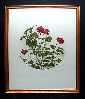 Lot 79 - Arnold Green CYCLAMINE and GERANIUMS Two color...