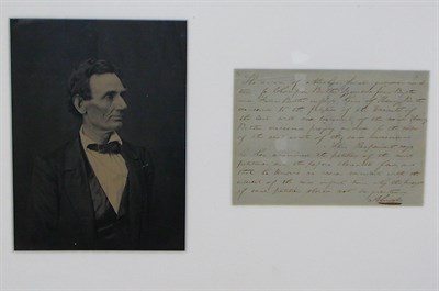 Lot 49 - LINCOLN, ABRAHAM Autograph document signed ("A....