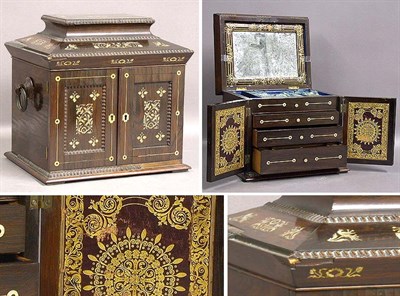 Lot 237 - Late Regency Mother-of-Pearl Inlaid Rosewood...