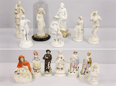 Lot 610 - Group of Bisque Figures Including examples by...