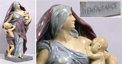 Lot 858 - Muller Glazed Pottery Figural Group After a...