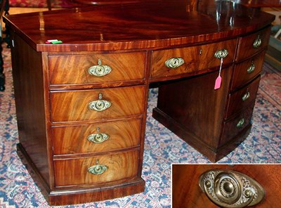 Lot 501 - George III Mahogany Pedestal Desk