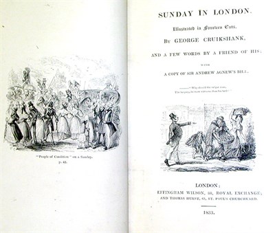 Lot 140 - [CRUIKSHANK, GEORGE. ILLUSTRATIONS] WIGHT, J....