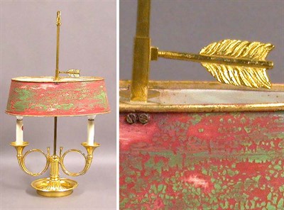 Lot 479 - Louis XV Style Gilt-Metal Bouillotte Lamp