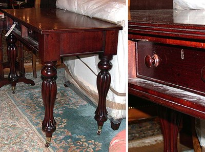 Lot 506 - Pair of William IV Style Mahogany Work Tables