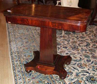 Lot 483 - American Mahogany Fold-Over Table