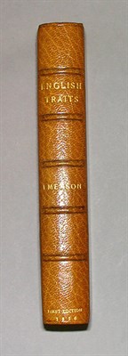 Lot 142 - EMERSON, R.W. English Traits 8vo, full brown...