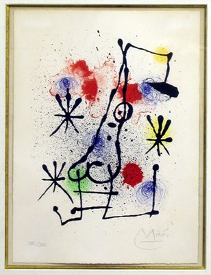 Lot 331 - Joan Miró AT THE SNOW COVERED GATE (M. 552)...