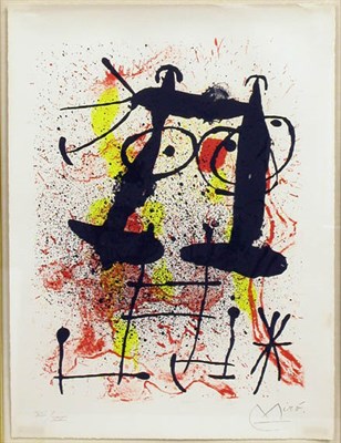 Lot 332 - Joan Miró SILENCE (M. 555) Color lithograph,...