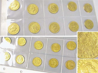 Lot 51 - Argentina: Ten 1 Argentino Gold Coins