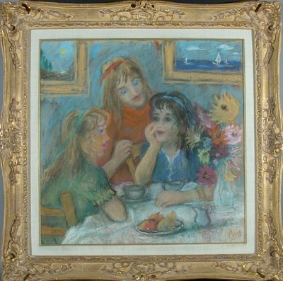 Lot 306 - Robert Philipp 1895-1981 GIRLFRIENDS, TEATIME...