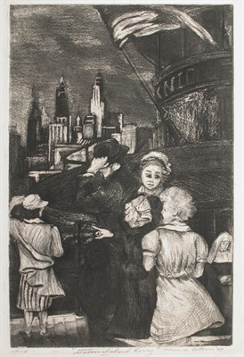 Lot 231 - Minna Citron STATEN ISLAND FERRY Etching and...