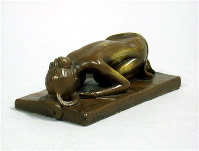 Lot 354 - Bronze Figural Paperweight