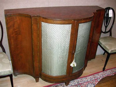 Lot 329 - Regency Style Mahogany Serpentine Front Sideboard