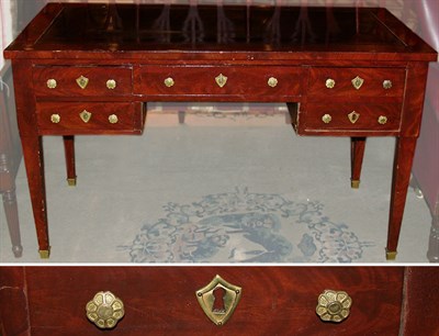 Lot 143 - Louis XVI Style Leather Inset Mahogany Writing...