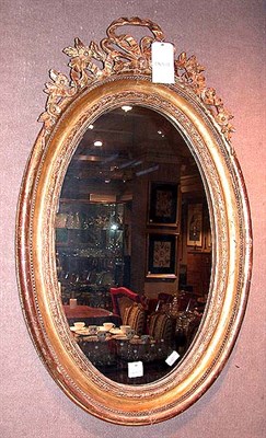 Lot 240 - Louis XVI Style Gilt Decorated Mirror