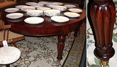 Lot 413 - William IV Style Mahogany Dining Table
