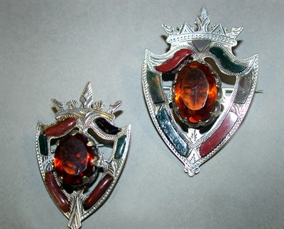 Lot 54 - Two Scottish Agate Pins