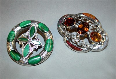 Lot 81 - Two Scottish Agate Pins