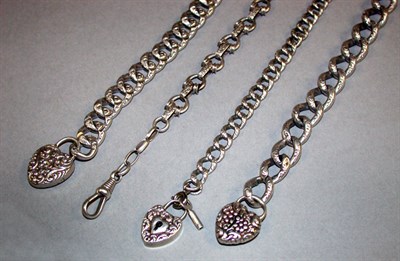Lot 12 - Four Silver Bracelets