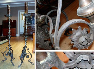 Lot 374 - Pair of Continental Baroque Style...