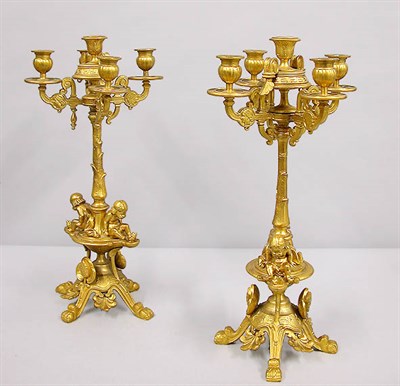 Lot 157 - Pair of Renaissance Style Gilt-Metal...