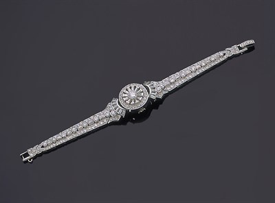 Lot 395 - Diamond Covered Wristwatch