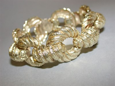 Lot 306 - Gold Fluted Bracelet