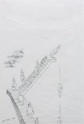 Lot 31 - Saul Steinberg American, 1914-1999 UP AND DOWN...