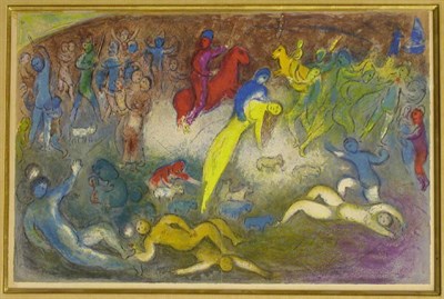 Lot 227 - Marc Chagall CHLOE IS CARRIED OFF BY THE...