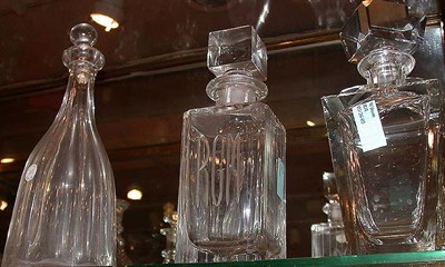 Lot 217 - Group of Ten Glass Decanters