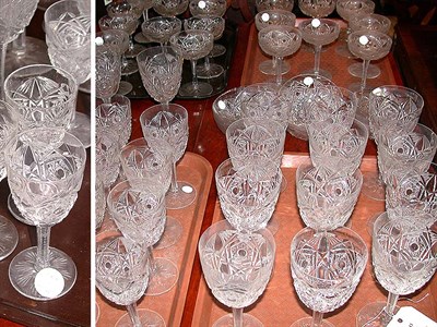 Lot 243 - Group of Cut and Pressed Glass Barware...
