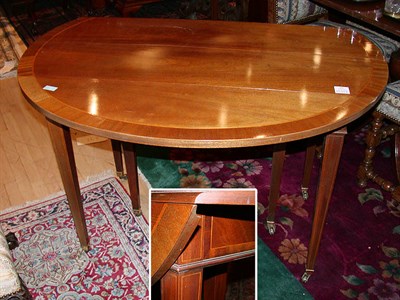 Lot 259 - Louis XVI Style Mahogany Drop-Leaf Table...