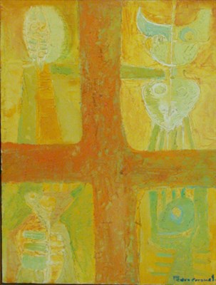 Lot 19 - Pedro Coronel Mexican, 1923-1985 DESHABITADOS:...