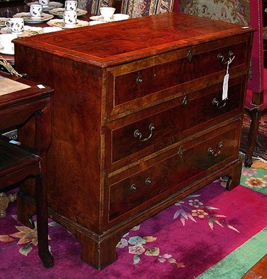 Lot 274 - George II Style Burl-Wood and Mahogany Chest...