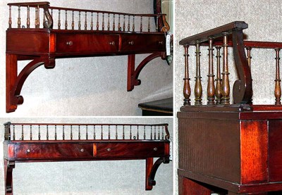 Lot 289 - Regency Style Mahogany Hanging Shelf