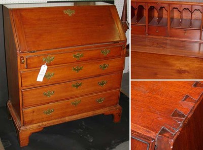 Lot 68 - Chippendale Birch Slant Front Desk Circa 1800...