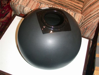 Lot 122 - Pair of Black Pottery Vases