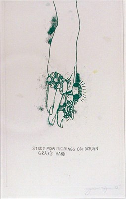 Lot 237 - Jim Dine STUDY FOR THE RINGS ON DORIAN GRAY'S...