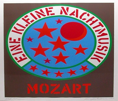 Lot 274 - Robert Indiana EINE KLEINE NACHTMUSIK--MOZART...
