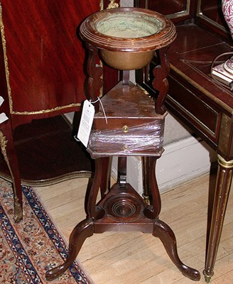 Lot 350 - Two Georgian Style Mahogany Plant Stands