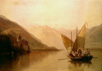 Lot 95 - Alfred Walter Williams British, 1824-1905 LAKE...