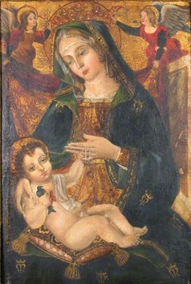 Lot 97 - Italian School 15th Century MADONNA AND CHILD...