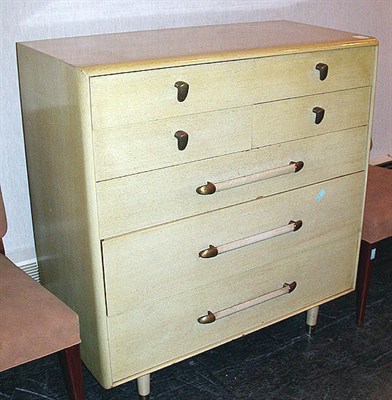 Lot 131 - Pair of Stained Wood Chests of Drawers