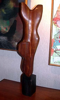 Lot 144 - Carved Wood Sculpture Signed Coitenau.