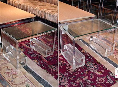 Lot 148 - Pair of Acrylic Side Tables