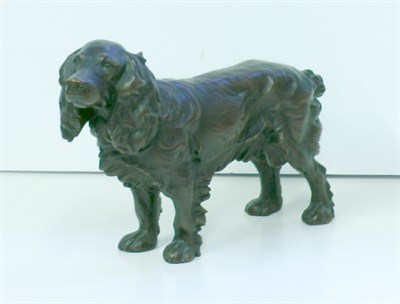 Lot 22 - Copper Skinned Sculpture of an English Spaniel
