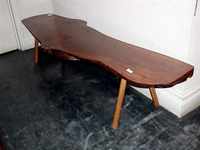 Lot 150 - Natural Wood Low Table